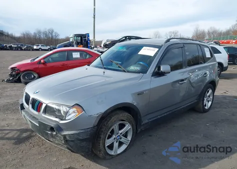 2004 BMW X3 2.5I из США, поврежденный, VIN WBXPA73464WC40357